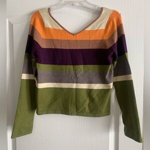 Crop top sweater/blouse size Large
